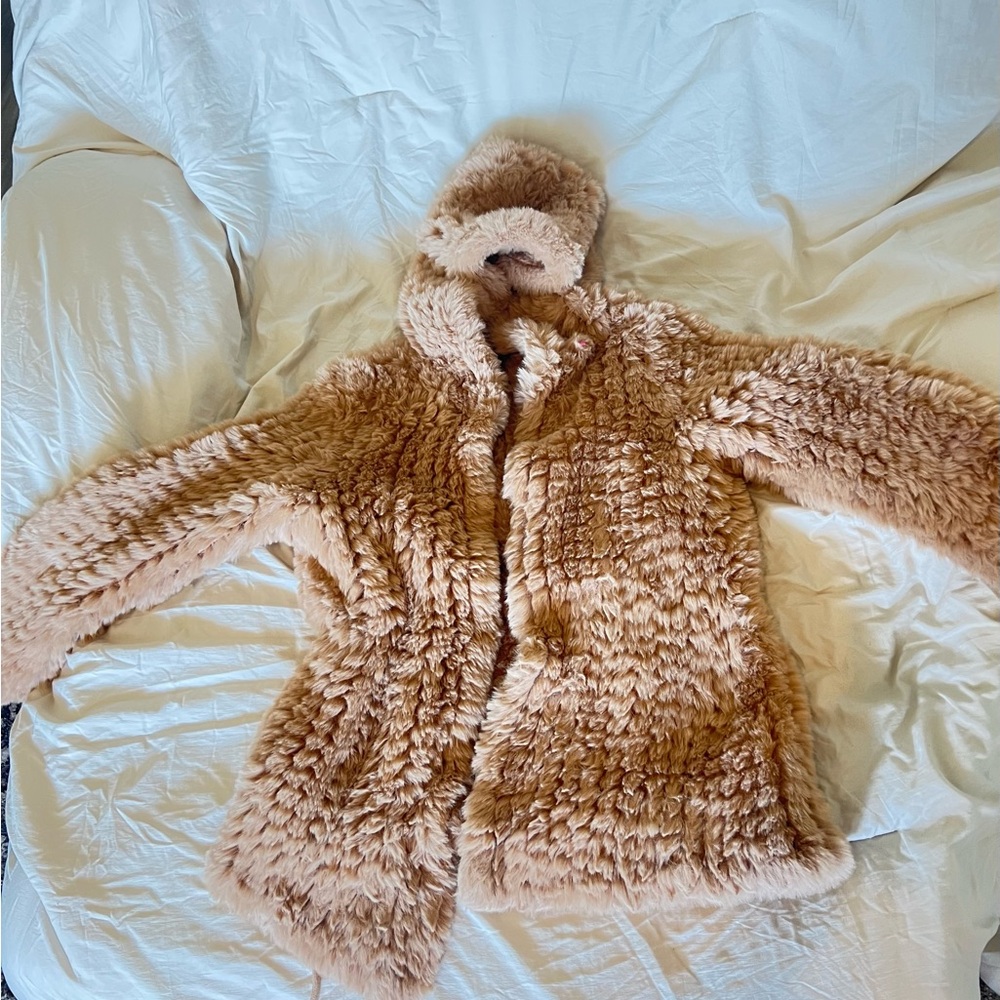 Cozy Tan Kids Jacket